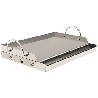 BBQ-Toro Grillplatte 51 x 32 cm Edelstahl Silber