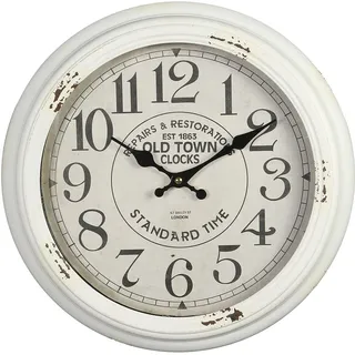 Ambiente Haus Wanduhr 37 cm  - weiß