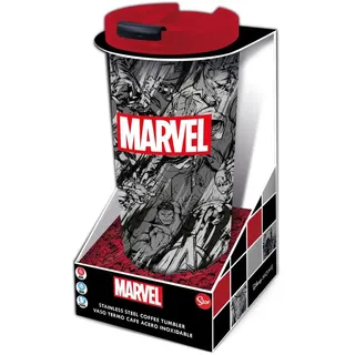 Stor Marvel Stainless Steel Travel Tumbler Marvel Pattern Glas - Multicolor