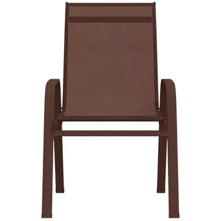 vidaXL Stapelbare Gartenstühle 59 x 59 x 89 cm braun 6 St.