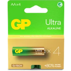 GP Batteries GP 15AU-2U4 A21 LR6 / AA Ultra Battery (4 Stk., AA), Batterien + Akkus