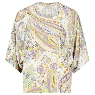 Cartoon Damen Oversize-Bluse mit Muster 38, Grün/Violett