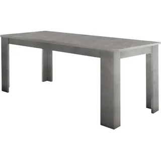 Ausziehbarer Esstisch Nanni, Ausziehbare Konsole bis zu 10 Sitzplätzen, ausziehbare Konsole 100 % Italy, cm 140/190x90h75, Slate - Grau