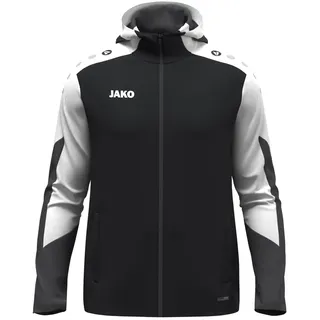 Jako Unisex Kapuzenjacke Dynamic, schwarz/weiß/anthrazit, M