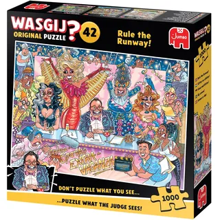 Wasgij Original 42 - Glanz und Glitter! - Rule The Runway! - Puzzle für Erwachsene - Humorvoll - 100% recycelt - 1000 Teile