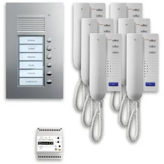 TCS Tür Control Paketlösung Unterputz 6 Wohneinheiten PPU06-EN/02