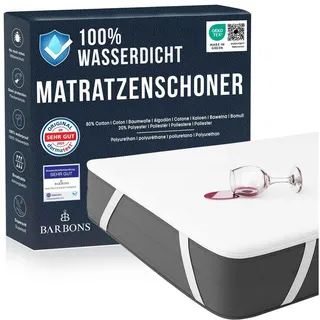 BARBONS Matratzenschoner 90 x 200 cm Weiß