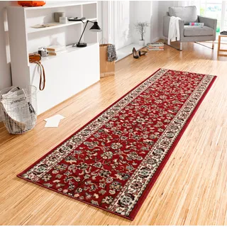 HANSE Home Läufer "Vintage" rechteckig 9 mm Höhe Teppichläufer, Kurzflor, Orient, Vintage, Retro, Flur, Schlafzimmer, rot