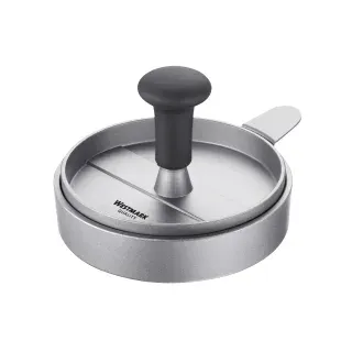 WESTMARK Burgerpresse Uno Plus, mit Heber, Durchmesser: 11 cm, Praktischer Pattymaker für eine schöne Form des Fleisches, 1 Burgerpresse