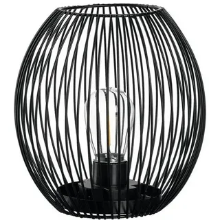 LEONARDO Laterne LED Ø 16,3 cm Metall Schwarz S (Small)