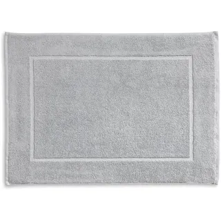 kela Badematte 50 x 70 x 2 cm LADESSA, Badezimmerteppich grau, waschbar, 100% Baumwolle, flauschiger Badvorleger felsgrau