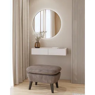 otto home »Jukon, Breite 90 cm, moderner Schminktisch, hängend, mit 2 Schubladen« ohne Spiegel, Hängende Schminktisch, grifflos