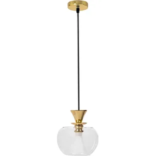 tooLight Pendellampe App902-1Cp Glas Kugel Gold Runden 1-Lichtquelle G9 14,5X14,5X16Cm - Gold