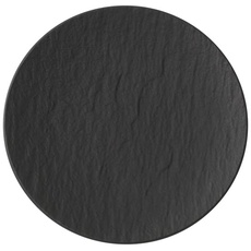Bild Manufacture Rock Brotteller 16 cm, Premium Porzellan, schwarz