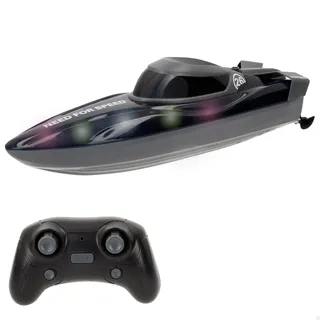 ColorBaby Speed & Go 39732 Ferngesteuertes Boot, 360-Grad-Drehung, inklusive Licht, wasserdichte Fernbedienung, Reichweite 25 m, Geschwindigkeit 7 km/h, Spielzeug für Kinder 4 Jahre, RC Spielzeug