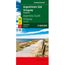 Argentinien Süd - Uruguay, Straßenkarte 1:1.800.000, freytag & berndt