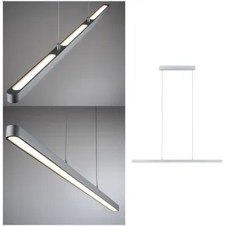 Paulmann Lento 1-flg. 2,5 cm grau Aluminium, Chrom, Kunststoff