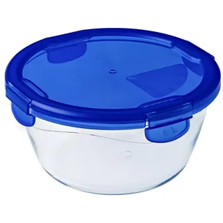 Pyrex 287PG00 Mehrzweckform Rund, mit Deckel, 0, 7 L, Glas, transparent, 0.327 x 0.256 x 0.173 cm