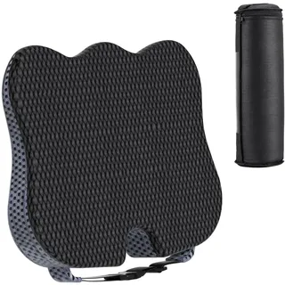 Meisax Autositzkissen,Keilkissen Auto,Ergonomisches Sitzkissen für Auto Sitzkissen Auto Sitzkeilkissen für Auto Fahrersitz Sitzkissen für Auto, Memory Foam Autositzauflage (Schwarz)