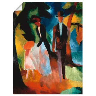 Artland Poster »Leute am blauen See« Paar 1 Stk. tlg. als Leinwandbild, Wandaufkleber oder Poster in versch. Größen, bunt