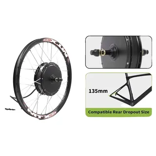 Fahrradmotor-Umbaukit, E-Bike-Modus, komplettes Zubehörset, 72V 3000W MTX-b, 2829700c-b, Keine Batterie-h