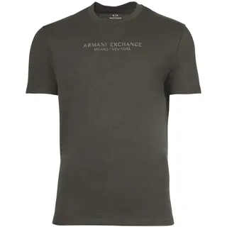 T-Shirt ARMANI EXCHANGE "T-Shirt T-SHIRT 1er Pack", Herren, Gr. M, grau (anthrazit (chimera)), Obermaterial: 100% Baumwolle CO., Shirts T-Shirt