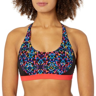 TYR Damen Carnivale Harlow Top, Damen, bhca7a, Black/Multicolor, Large