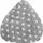 Sitzsack Fluffy 120 l Grau Herz-Muster
