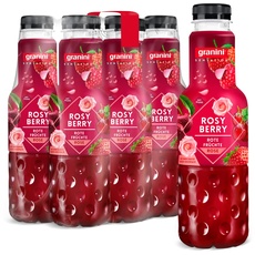 granini Sensation Rosy Berry (6 x 0,75l), 30% Frucht, rote Traube, Apfel, Kirsche, Party-Drink, vegan, laktosefrei, mit Pfand