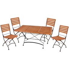 Bild Garten-Essgruppe »WIEN«, (5 tlg.), mit ausziehbarem Tisch, braun
