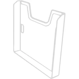 Exacompta 62640D 10er Pack Kunststoff-Wandprospekthalter DIN A4 quer lichtgrau Flyerhalter Prospekthalter Prospekthülle Kataloghalter