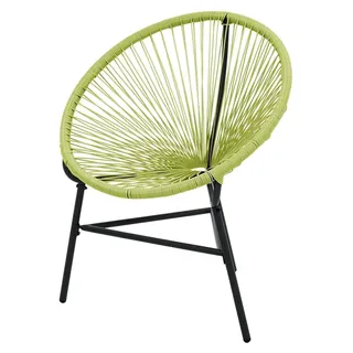 Gartenstuhl Acapulco aus Poly Rattan in Grün