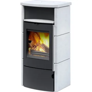 Accente Turin Kaminofen Sandstein Grau 6 kW mit Automatik