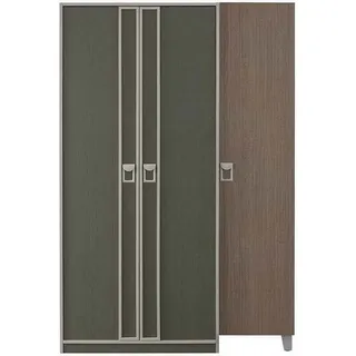 Holzschrank Kleiderschrank Kinderschrank Schrank Holz Grau Design - Grau