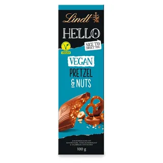 Lindt Hello Vegan Pretzel Nuts mit Haselnusskrokant salzig 100g
