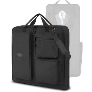 KINGSLONG Reise Kleidersack Anzugtasche mit Schuhschrank atmungsaktiv Kleidertasche Anzughülle lang 30L Anzugsack Anzugkoffer für Reisen Kurzurlaub Geschäftsreisen Aufbewahrung
