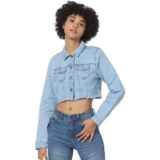 ONLY Damen Jeansjacke ONLWONDER - Regular Fit - Blau - XS S M L XL Baumwolle, Größe:XS, Farbe:Light Blue Denim 15256098