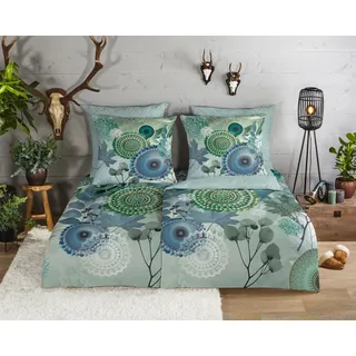 HIP Flanell, Bettwäsche »Iselin« green