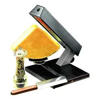 Neumärker Party-Raclette, Für große viertel Käselaibe, Heizelement höhenverstellbar, 530 x 265 x 400 mm