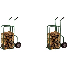 Toolland Sackkarre für Holz, Luftreifen, Grün, Tragkraft 250 kg (Packung mit 2)