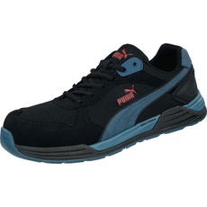 Bild Puma, Sicherheitsschuhe, Frontside Black/Blue low Sicherheitshalbschuh S1P (S1P, 45)