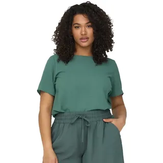 ONLY CARMAKOMA Damen Carvica Top Wvn Noos Bluse, Balsam Green, 48 Große Größen EU