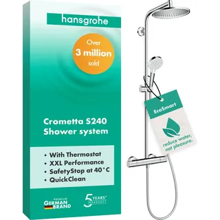 Hansgrohe Crometta S Showerpipe 240 1jet EcoSmart Chrom 27268000