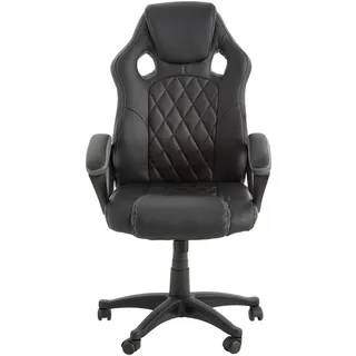 Xora Gamingstuhl , Schwarz , Kunststoff, Textil , Drehkreuz , 63x113-122x70 cm , Babymöbel & Kindermöbel, Kinderzimmer & Jugendzimmer, Kinderdrehstühle & Jugenddrehstühle