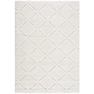 Carpet City Hochflor-Teppich »Focus 2997« rechteckig 20 mm Höhe Läufer, Boho, Hochtief-Muster/ 3D-Effekt, für Wohnzimmer, Schlafzimmer