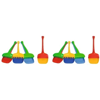 Simba 107101141 - Schaufel und Rechen-Set, 4-Fach Sortiert - es Wird nur EIN Set geliefert, Schaufel 31cm, Rechen 25cm, Sandkasten, Sandspielzeug (Packung mit 2)