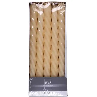 donau home Glatte Stabkerzen 10 St. beige