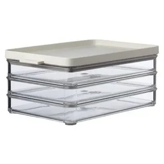 Mepal Omnia rechteckig nordic white 10,0 cm 0,5 l 3-teiliges Set