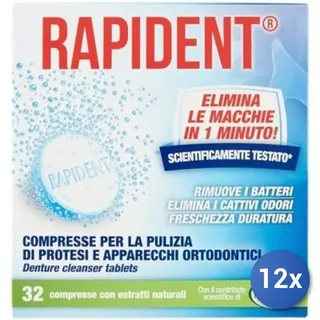 12X Bundle Rapident Tabletten Für Prothesen 32 Stück