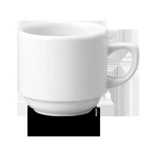 Churchill Super Vitrified White Maple Espresso Tasse 9Cl, 24 Stück, Weiß, Rund - Weiß